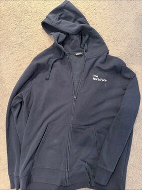 The North Face Men’s Navy Full-Zip Hoodie with Logo